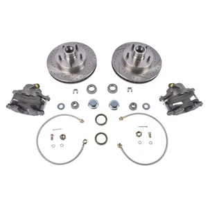 Kit de componentes de rueda de freno de disco delantero 5 orejetas para camioneta Chevy C10 Deluxe 1973-1987 - Imagen 1 de 11