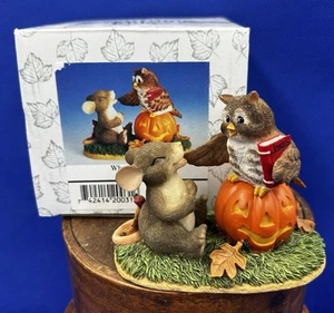 Fitz and Floyd Charming Tails nuovo con scatola "CHE HOOT!" Figurina 85/101 - Foto 1 di 11
