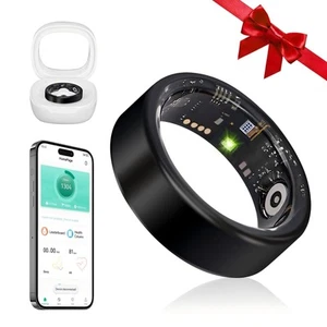 Smart Ring Fitness Tracker for Men - Health Heart Rate Ring with Sleep Monito... - Picture 1 of 8