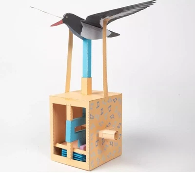 ROB IVES PAPER ANIMATION KITS 3D Paper Animation Bird Craft Kit(Holidays, Christmas Stocking Filler,Party Bags