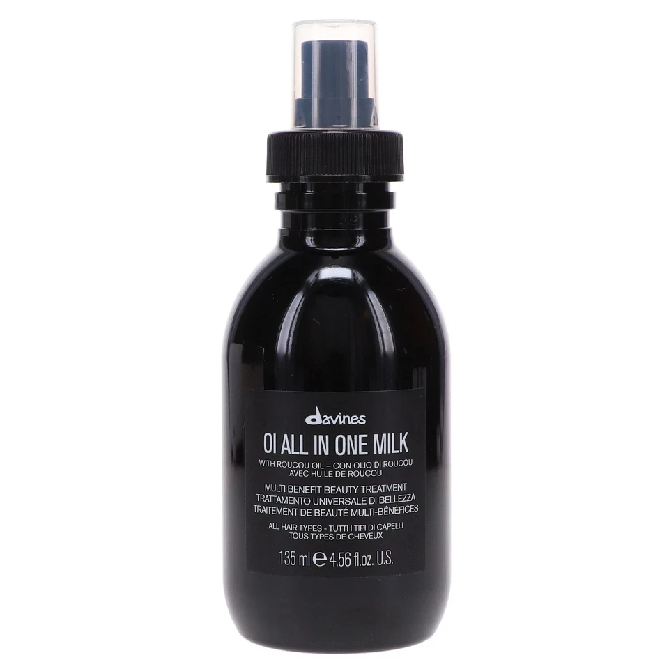 davines OI All in One Hair Milk Spray Powerful Hair Detangler 4.56 Fl Oz