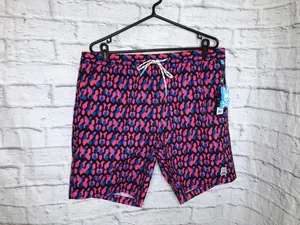 Psycho Bunny Men's Swim Trunks Geometric Print Board Shorts Size XXL NWT - Picture 1 of 3