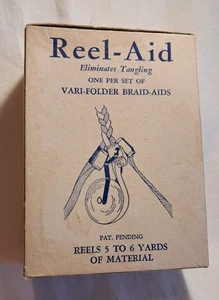 Vintage Braid-Aid Co. REEL-AID & BRAIDKIN Kit for Braided Rug Making MCM Craft - Picture 1 of 8