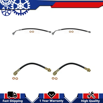 4x Kit de manguera de freno delantera trasera para Chevrolet Monte Carlo 3,4 L 2000-2005 Foto 1 de 4