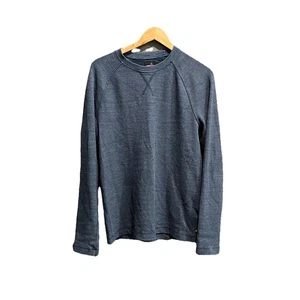 American Giant blau LS Thermo Waffel Strick Herren Crew Pullover Größe Medium - Bild 1 von 5