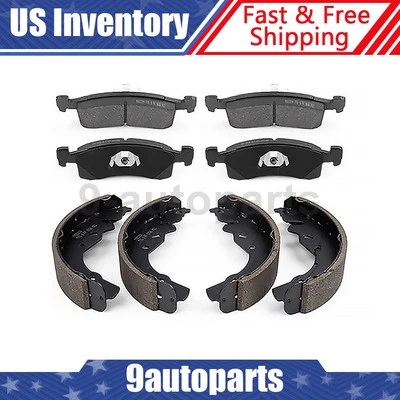 Kit de sapatas de freio dianteiro pastilhas de freio traseiro para 1983 1984 1985 1986 Dodge 600 - Imagem 1 de 4