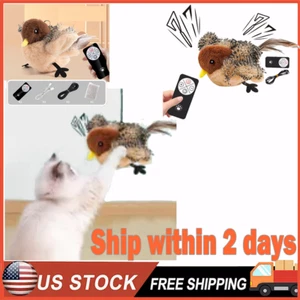 Bird Cat Toy Simulated Chirping Bird Interactive Cat Toy Rechargeable Flapping - Picture 1 of 8