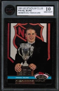 1991-92 Stadium Club solo miembros Pavel Bure novato radiocontrol KSA 10 gemas como nuevo - Imagen 1 de 4