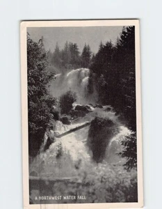 Postcard A Northwest Water Fall Northwest USA - Picture 1 of 2