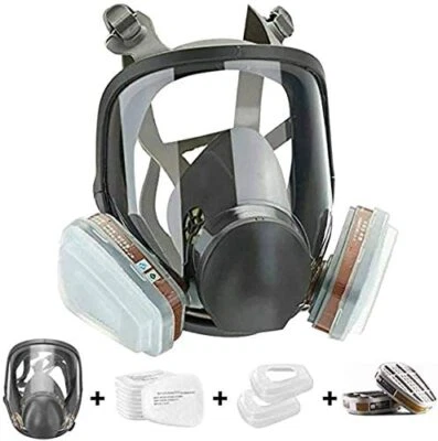 15 in1 Facepiece Full Face Gas Mask Filter Respirator Painting For 6800 Reusable - Image 1 of 4