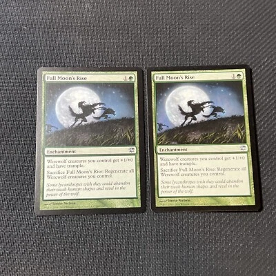 Full Moon's Rise Magic The Gathering Mtg Innistrad Card 2 - Image 1 of 4