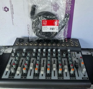 Behringer Xenyx 1002b 10-Input Mixer with & power + 5m XLR + 3m PLUG Mic Cable - Picture 1 of 3