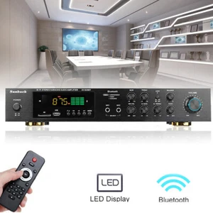 600W bluetooth 4.2 Verstärker Vollverstärker HiFi Stereo Amplifier Digital FM AM - Bild 1 von 8