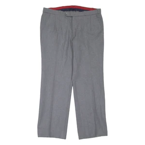 Pantalón Hombre Gris Regular Lana Recta W36 L30 - Imagen 1 de 6