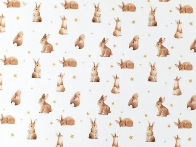 Dollhouse Bunny Rabbit Wallpaper 3 Sheets Nursery Baby's Room 1:12 Scale - Image 1 of 4