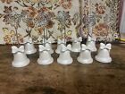 Lot Of 10 Place Card Holder Picture Clip Stand Party Wedding Bell Shaped 4"