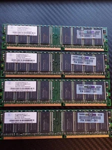 1 GB (4x256mb) Nanya NT256D64S88COG-5T Ram Memory DDR 400MHz CL3 PC3200U-30330 - Picture 1 of 3