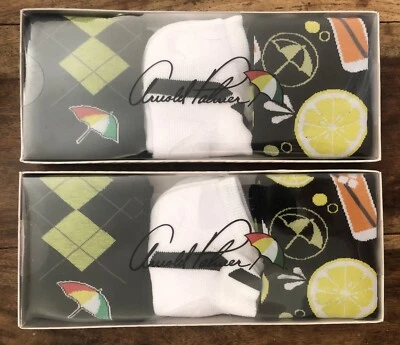 (6 pares - paquete de 2x 3) Arnold Palmer para hombre calcetines de golf bajos y tripulantes talla 9-12 $28ea Foto 1 de 4