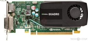 NVIDIA Quadro K600 Low Profile 1GB DDR3 PCIe DisplayPort DVI TESTED. - Picture 1 of 3
