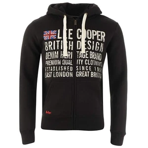 Lee Cooper Men's Full Zip Hoodie Sweatshirt | British Heritage Pullover - Picture 1 of 5