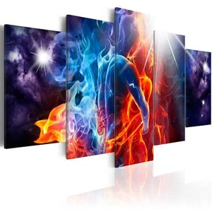 KUSS EROTIK FLAMME AKT Wandbilder xxl Bilder Vlies Leinwand h-B-0021-b-m - Bild 1 von 4