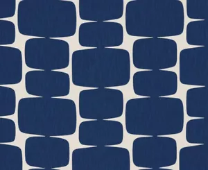Scion Lohko Stoff Indigo / Jasmin 4mtrs - Bild 1 von 9