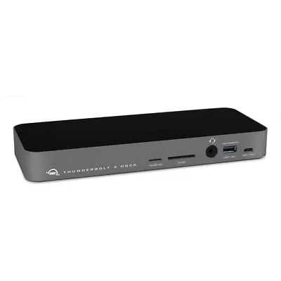OWC 14-Port Thunderbolt 3 Dock with Cable - Space Gray - UK 3 Pin Plug Type G - Image 1 of 4
