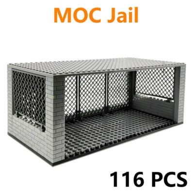 MOC Military Custom Cage Prison Jail Building Blocks PDF Paper Instructions Set - Image 1 of 4
