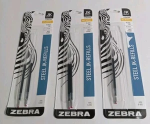 Zebra JK Gel Pen Refills #88112, 0.7mm, Black 5 In Total- 1 Pack Is Open - Picture 1 of 4