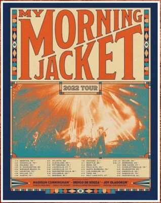 MY MORNING JACKET 2022 Tour Ltd Ed RARE Poster +BONUS Indie Rock Psych Poster! - Image 1 of 2