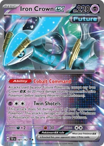 Pokemon TCG GCC Iron Crown ex TEF 081/162 English EXC/NM Temporal Forces REG - Imagen 1 de 1