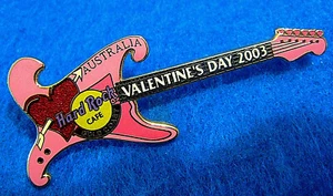 SURFERS PARADISE DUTY FREE STORE VALENTINE GOLD COAST GUITAR Hard Rock Cafe PIN - Picture 1 of 1