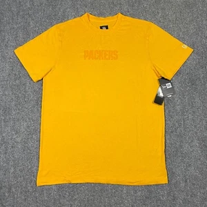 Green Bay Packers New Era Performance T-Shirt Womens Large Yellow NFL Football - Picture 1 of 22