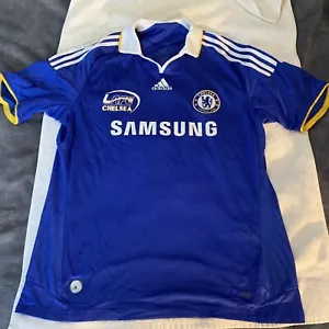 LAFC LAMPARD #8 MEN'S FC CHELSEA 2008/2009 SOCCER FOOTBALL SHIRT SIZE L Adidas - Picture 1 of 4