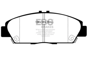 Pastillas de freno delanteras EBC Ultimax para Honda Accord 1.8 (CE7) manual (96 > 98) - Imagen 1 de 1