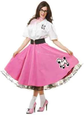 Juego de Caniche Años 50 Calcetín Hop Baile Fiesta Vestido Elegante Halloween De Lujo Disfraz para Adulto Foto 1 de 2