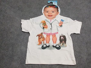 T-shirt bambino Add A "Ragazza dottore o veterinario" nuova con etichetta taglia 2T maglietta nuova - Foto 1 di 2