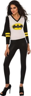 Женские рубины DC супергероев Batgirl спортивная футболка с плащом размер большой - Изображение 1 из 3