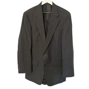 Blazer vintage Lands’ End 100 % lana a rayas abrigo deportivo para hombre talla 40L - Imagen 1 de 14
