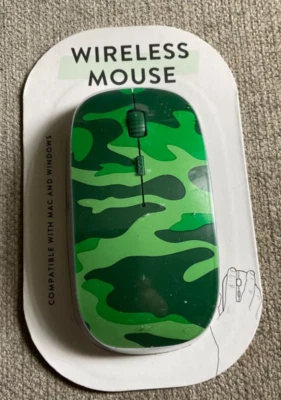 Vivitar Wireless Mouse Green Camo Compatible with Mac & Windows 2021 New Sealed - Image 1 of 4