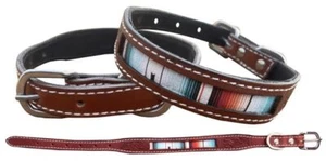 Cuello de cuero para perro Showman Southwest Serape con estampado - Imagen 1 de 1