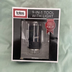 TOTES 9-IN-1 Screwdriver Tool With LED Light NEW needs Batteries - Picture 1 of 3