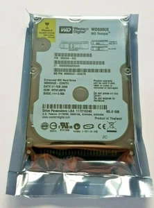 60 GB IDE Western Digital Scorpio WD600UE-22HCT0 5400RPM P-ATA 2.5 HDD New - Picture 1 of 1