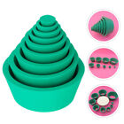 9pcs Buchner Funnel Filter Adapter Set Tapered Cones Green Laboratory Tools