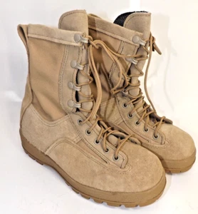 McRae Footwear Desert Tan Suede & Gore-Tex Combat Boots US 6.5 W - Picture 1 of 14