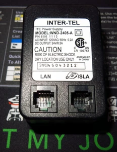 Inter-Tel WND-2405 Power Adapter 24v WND-2405-A 806.1113 4400 Series - Picture 1 of 1