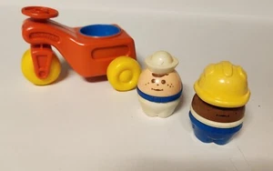 Vintage Little Tikes Toddlers Kids Tots Chunky Figures Little People & TRICYCLE - Picture 1 of 3