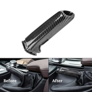 1pcs Carbon Fiber Hand Brake Handle Trim Cover For BMW E46 E90 E92 F30 F32 ABS - Picture 1 of 12