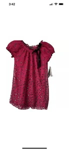 Tempted Girls Fuschia Pink Sheer Blouse/Dress Size Small NWT - Picture 1 of 5