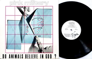 Pink Military–Do Animals Believe In God? LP White Label Promo 1980 Virgin–V 004 - Picture 1 of 3